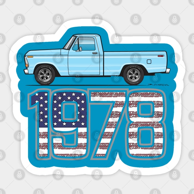 light blue 1978 Sticker by JRCustoms44